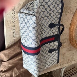 Stylish Blue and Red Patterned Men's Bag